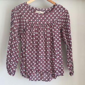 Loft floral long sleeved blouse